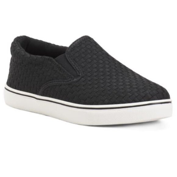 BERNIE MEV Shoes - bernie mev. Woven Slip-On Sneakers in Black and White NIB